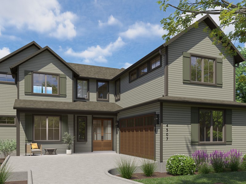 4507 Banister Ln — Front Exterior Rendering